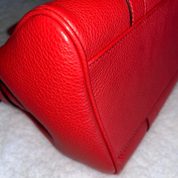 Authentic Mulberry Small Bayswater Red Leather Satchel Handbag - Picture 9 of 16